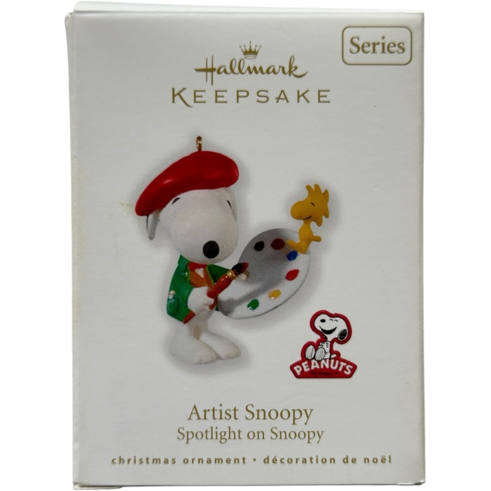 Hallmark Artist Snoopy Ornament Box
